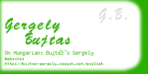 gergely bujtas business card